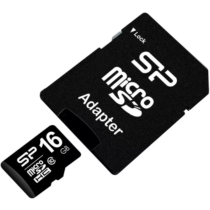 Cartão de memória MicroSDHC Silicon Power 16GB Class 10 UHS-I U1 40 MB/s, à prova de água, preto