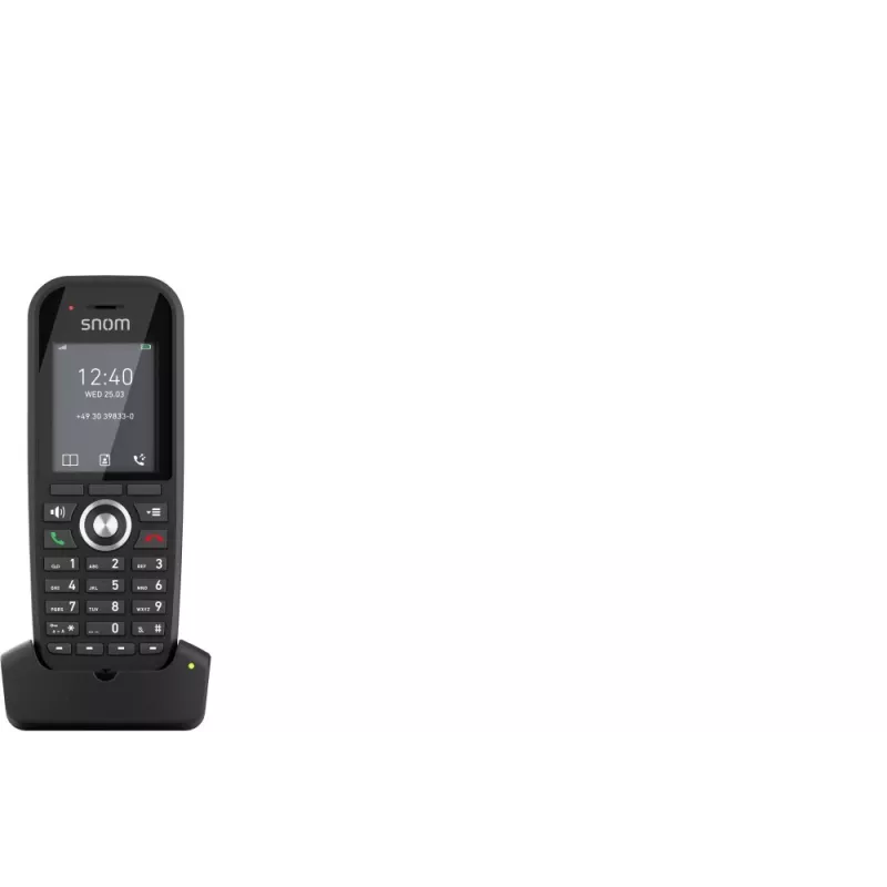 Telefone DECT Snom M30 IP DECT Handset terminal sem fios preto