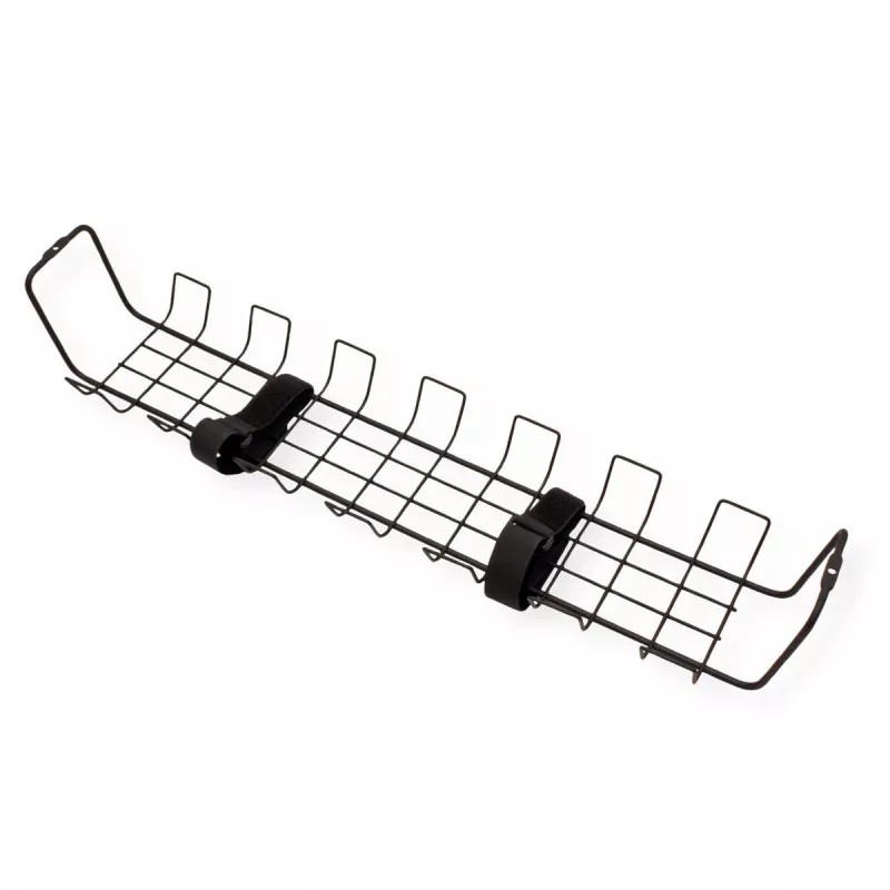 ROTRONIC-SECOMP Roline - cabo - organizador - grelha - montagem sob a mesa - preto (embalagem de 2)