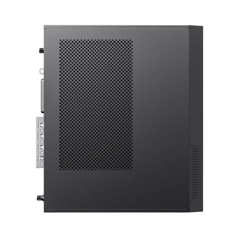 Akyga AK-302-01BL caixa de PC SFF, Micro-ATX / Mini-ITX, USB-C + 2x USB 3.0 + USB 2.0, sem fonte de alimentação, preto