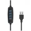 LogiLink AA0151 Anel de luz LED para smartphones, Ø 200 mm, 3 modos de cor, regulável, rosca de tripé de 1/4 de polegada, com suporte para smartphone, USB, cabo de 1,8 m, preto