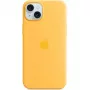 Apple iPhone 15 Plus capa de silicone com MagSafe, Sunshine, MWNF3ZM/A
