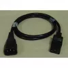 Extensão de cabo de alimentação Goobay Wentronic, 2 m, preto – ficha C14 (ligação de aparelho) > conector fêmea C13 (ligação de aparelho) (50081)