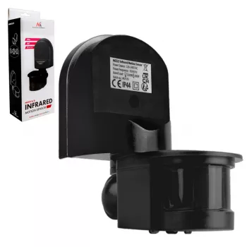 Sensor de movimento e crepuscular MACLEAN MCE25 B — detetor de movimento com sensor de luz, montagem em parede/teto