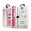 Karl Lagerfeld KLHCP13XTPECPI iPhone 13 Pro Max 6.7 capa rígida fúcsia/FUSCHIA Choupette Head