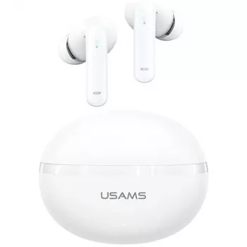 Auscultadores Bluetooth Usams TWS E02 ANC+ENC branco