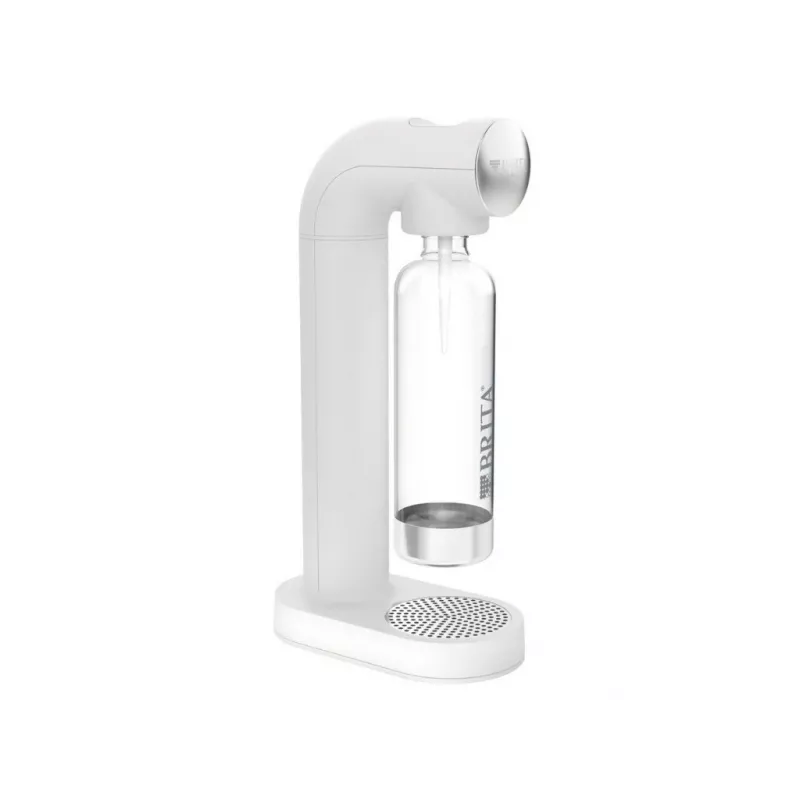 BRITA sodaONE gaseificador de água com garrafa PET de 1 L e cilindro de CO2, até 60 L por cilindro, branco