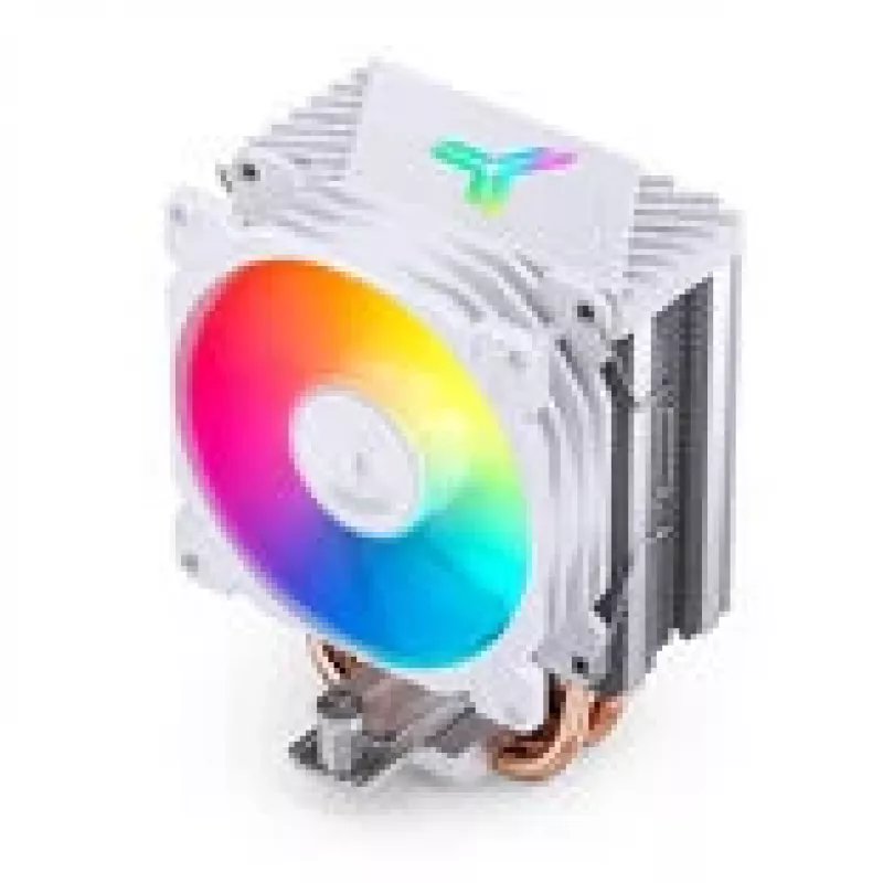 Arrefecedor de CPU Jonsbo CR-1400E 92mm ARGB branco — ventoinha de 92mm, iluminação ARGB, superfície branca