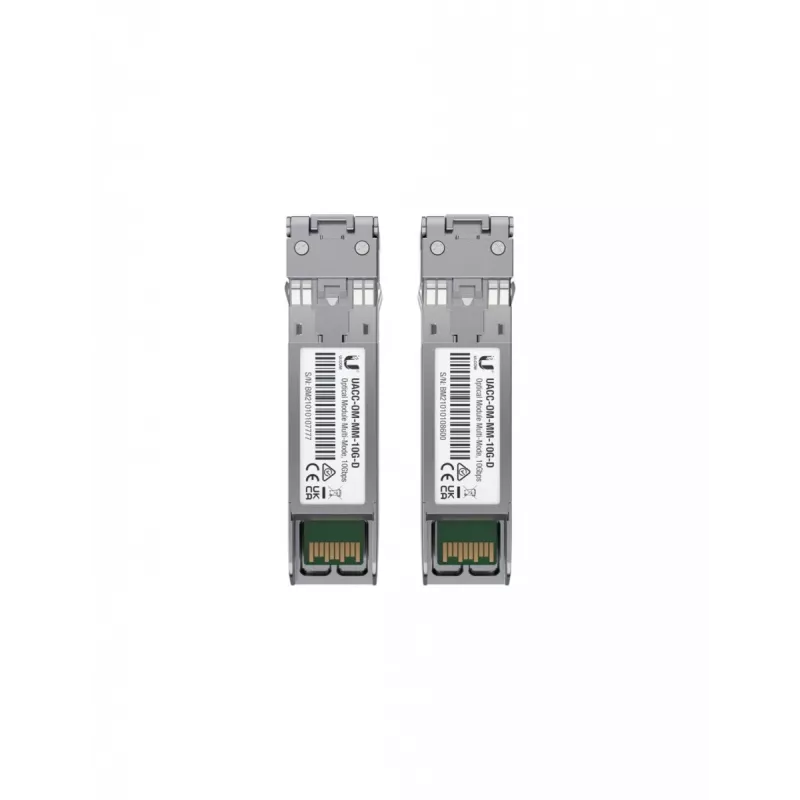 Ubiquiti UACC-OM-MM-10G-D-20 10G módulo SFP+ multimodo, LC duplex, 850 nm, 300 m, embalagem de 20