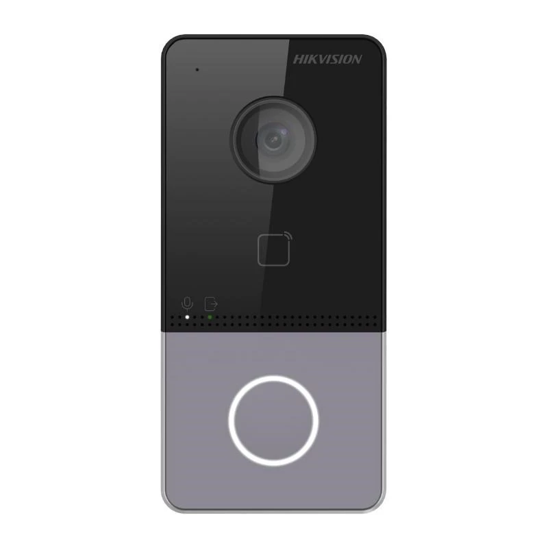Videoporteiro Hikvision DS-KV6113-WPE1(C) 2 MP preto, cinzento