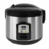 Panela de arroz Mesko MS 6411 preto, aço inoxidável 1000 W