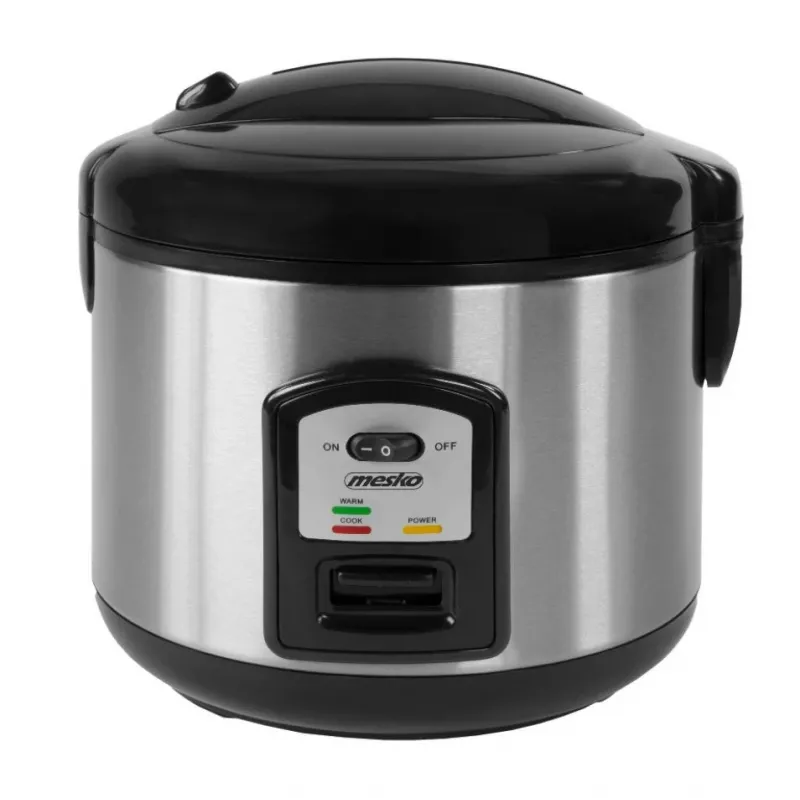 Panela de arroz Mesko MS 6411 preto, aço inoxidável 1000 W