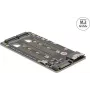 Conversor DELOCK SFF-8654 8i para 2x M.2 Key M NVMe SSD, modelo 64295