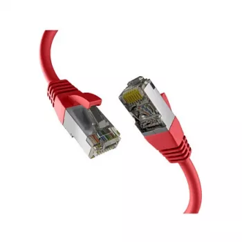 Cabo de rede RJ45 Cat8.1 vermelho 0,50m S/FTP PIMF LSZH 2000MHz 40GB EFB-Elektronik (EC020200289)