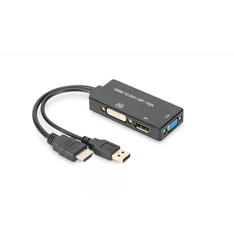 Adaptador HDMI 3 em 1 Digitus AK-330403-002-S
