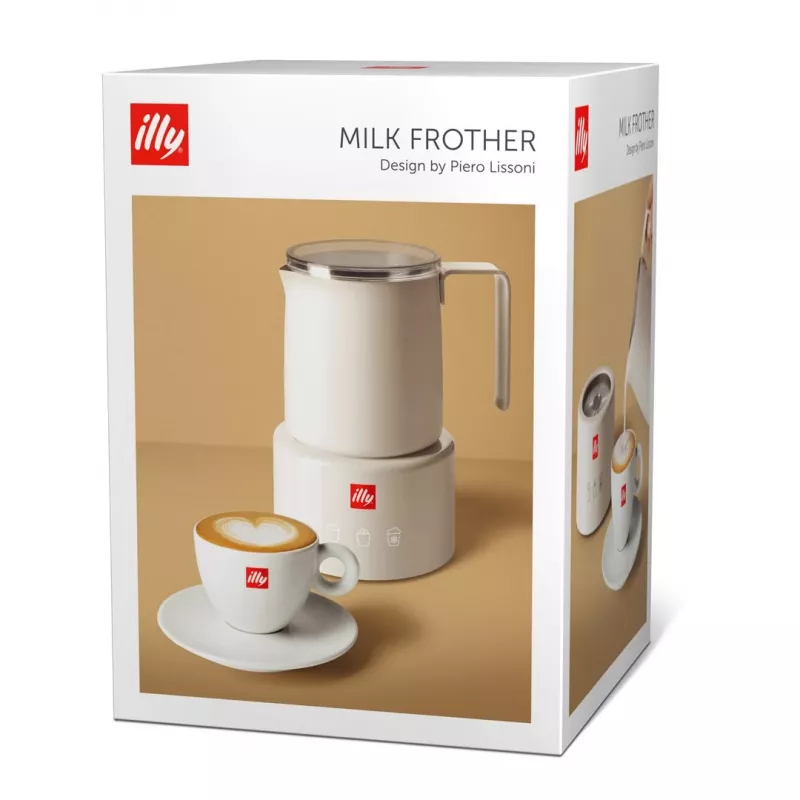Espumador de leite automático Illy 22984 branco aço inoxidável AC 230V