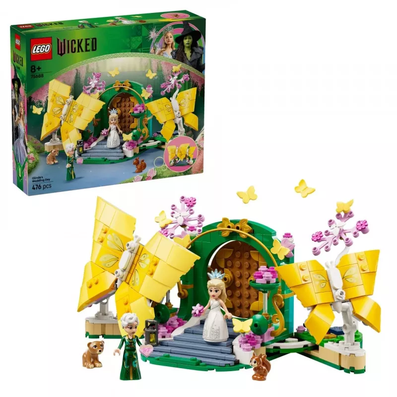 Conjunto LEGO Wicked 75688 Dia do casamento de Glinda — conjunto temático, modelo 75688
