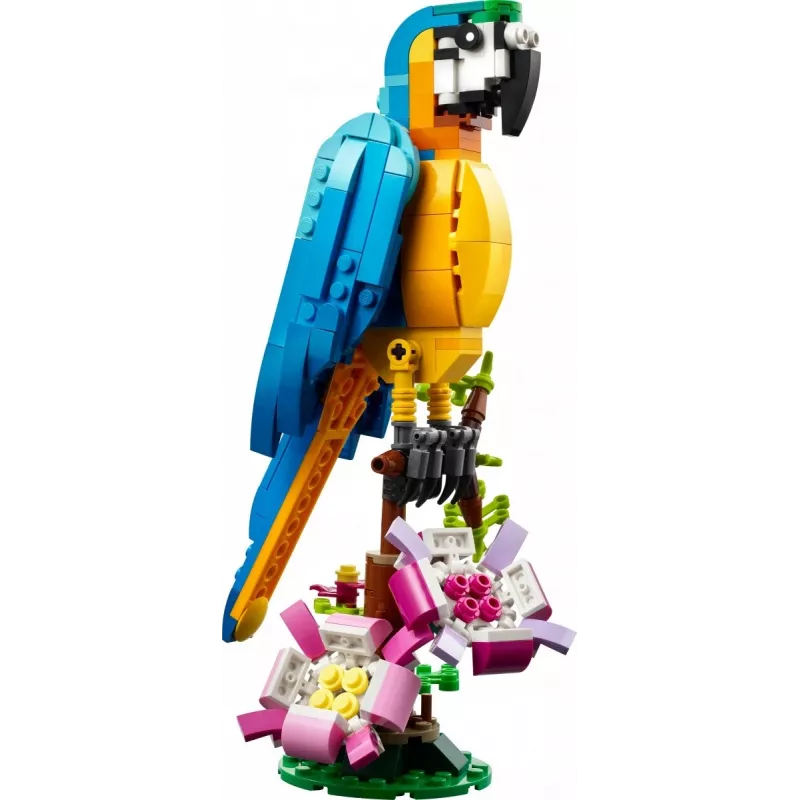 Conjunto de Construção LEGO Papagaio Exótico 31136 — Modelo de Exposição Creator, 253 Peças, 220×120×110 mm