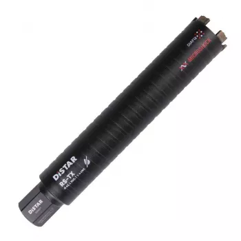 Coroa de perfuração diamantada Distar RS-TX 1 1/4 polegadas 62 mm x 300 mm