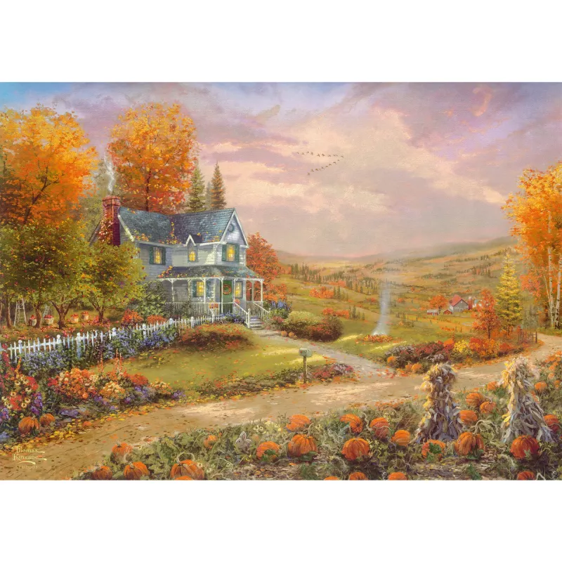 Thomas Kinkade Studios: Herbst in Apple Hill, puzzle 500 peças