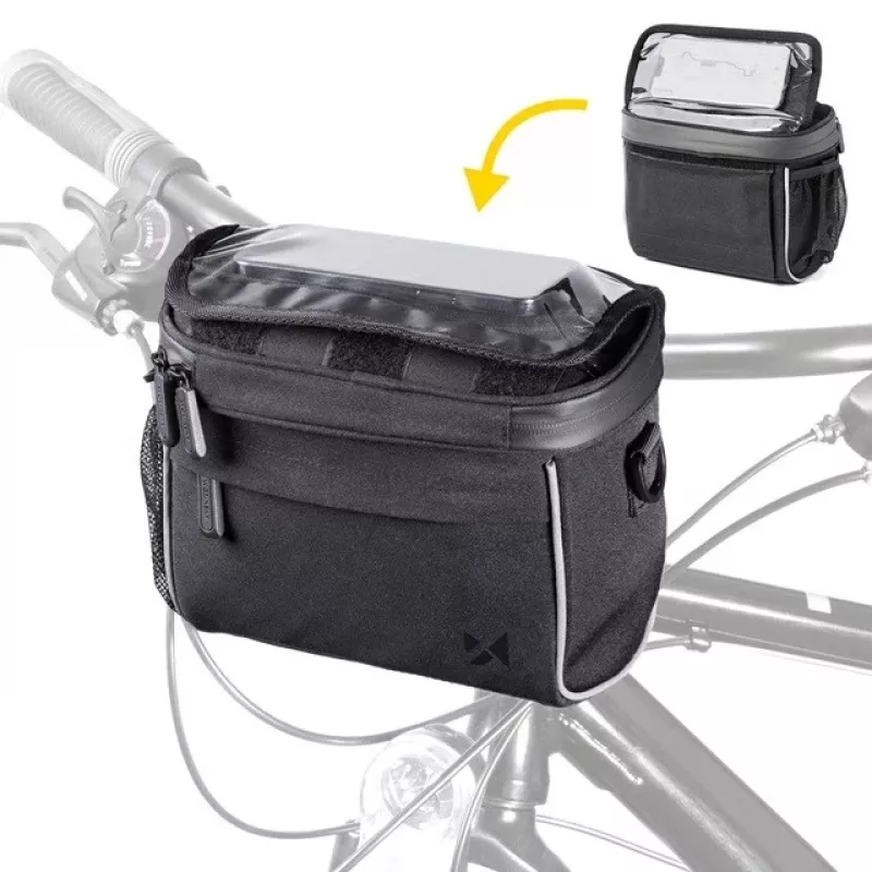 Bolsa frontal de bicicleta Triton WBHBB-01 — 4 L, poliéster/EVA/TPU, 205×125×185 mm