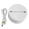 Lâmpada de noite Extralink HOME 3D coração ilusão ótica candeeiro de mesa USB