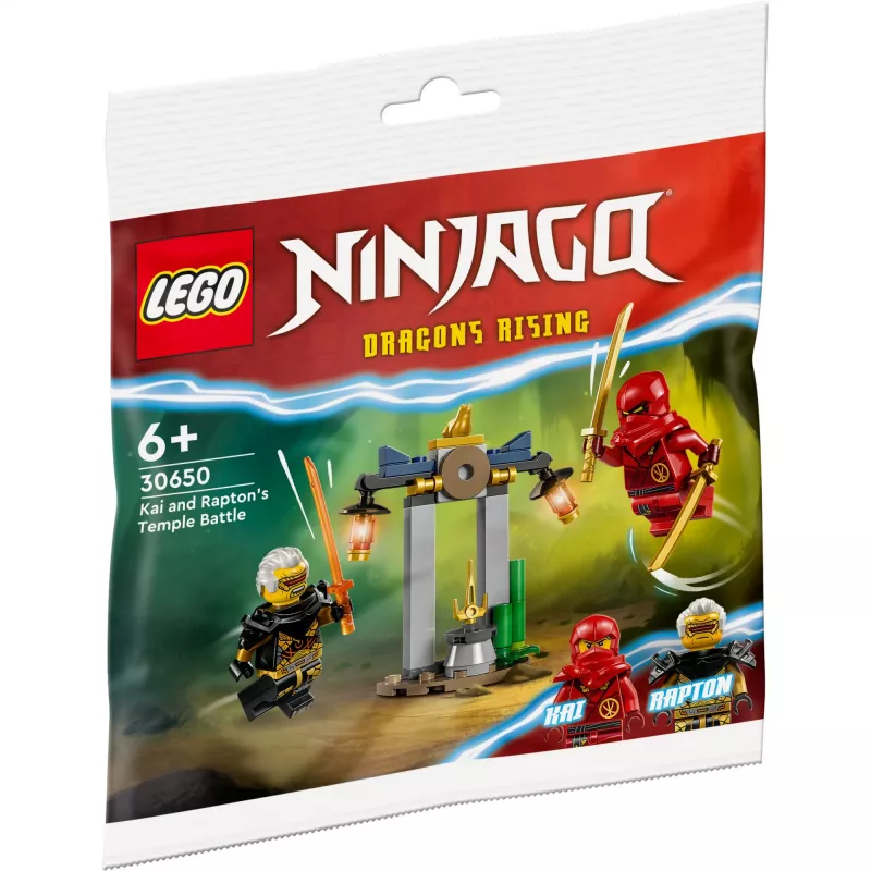 30650 Ninjago Duelo de Kai e Rapton no Templo, conjunto de construção Polybag