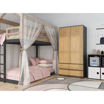 Roupeiro Topeshop SZAFA MALWA AN/AR K de quarto 5 prateleiras 2 porta(s)