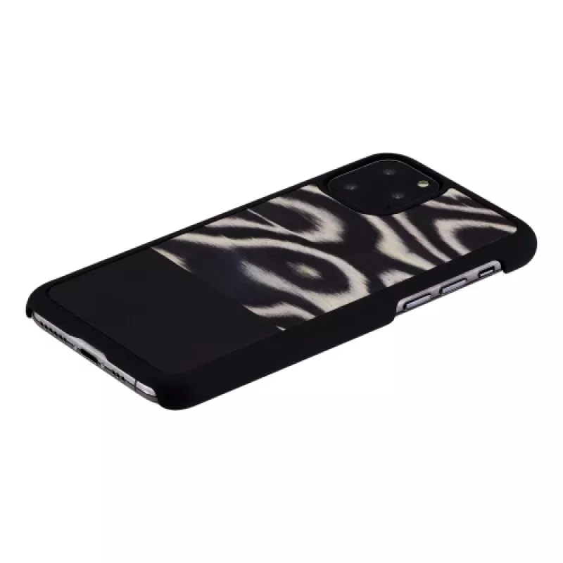 Capa para smartphone man and wood para iPhone 11 Pro – leopard preto capa protetora