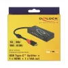 Adaptador gráfico USB DeLOCK 87730 3840 x 2160 píxeis preto