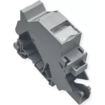 Adaptador para calha DIN ROLINE para módulos Keystone, incl. Keystone Cat.6A, blindado, 45