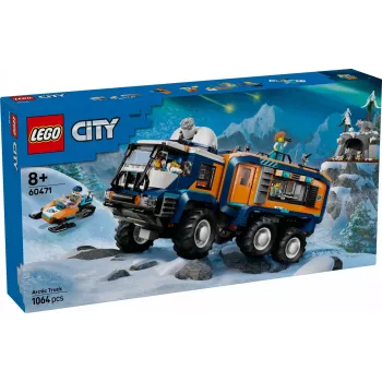 LEGO City Camião de expedição ao Ártico 60471 – conjunto de 1064 peças com 4 minifiguras, laboratório móvel, para crianças a partir dos 8 anos