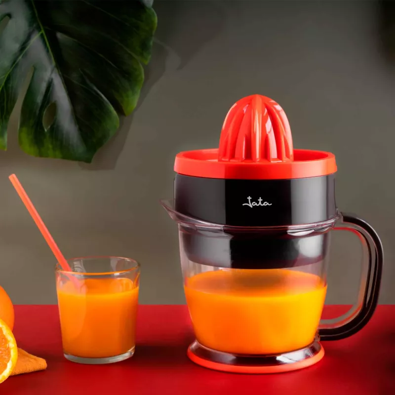 Espremedor de citrinos elétrico JATA JEEX1422 1,2 L 40 W preto vermelho transparente