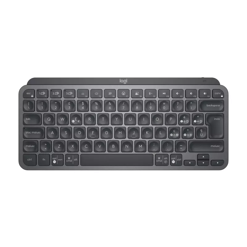 Logitech MX Keys Mini for Business - teclado - retroiluminado - sem fios - Bluetooth LE - QWERTY - italiano - grafite