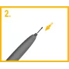 Pontas de stylus para e-reader Onyx Note 3 — pontas de substituição, preto, 5 unid.