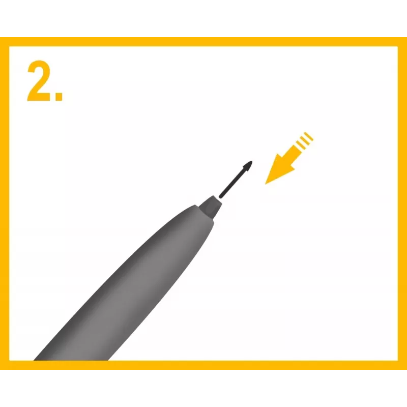 Pontas de stylus para e-reader Onyx Note 3 — pontas de substituição, preto, 5 unid.