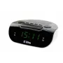 Rádio com relógio/alarme LED, Eltra, 127x53x98 mm, cinzento/branco