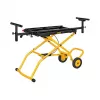 Suporte para serras de corte e esquadria DeWALT DE7260-XJ 2 pernas preto amarelo capacidade máxima 135 kg