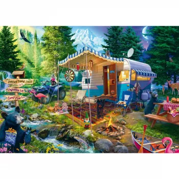 Puzzle 1000 peças, schmidt spiele — Jeff Haynie: Com a caravana nas montanhas