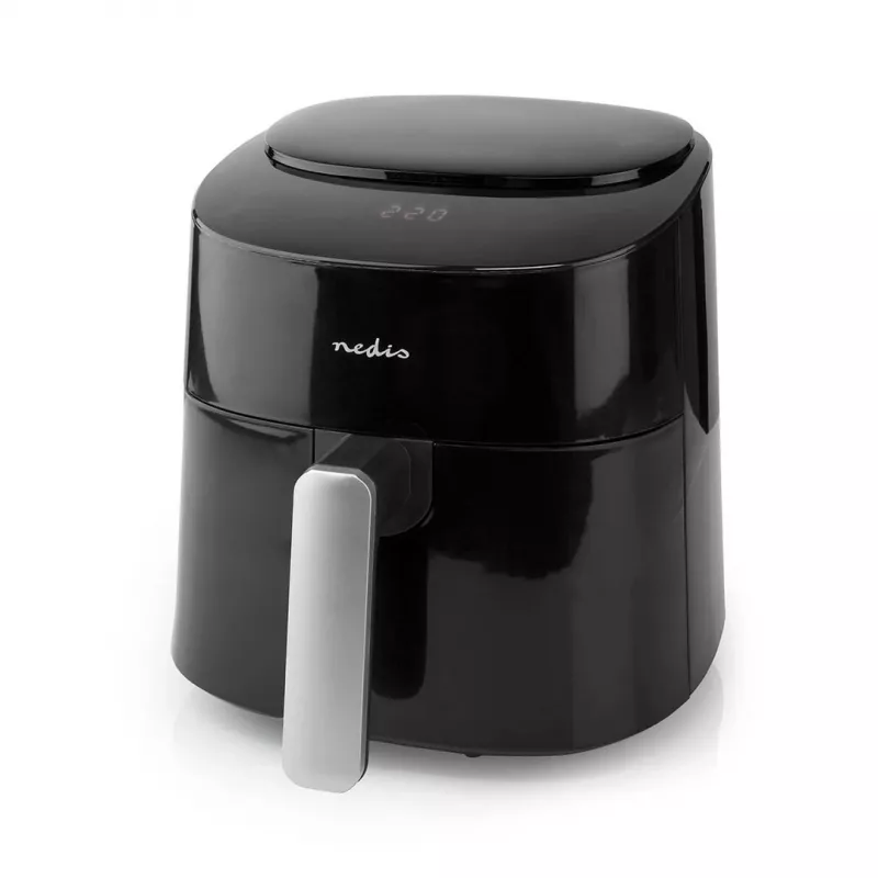 Fritadeira de ar quente Nedis KAAF160BK, cesto único, 4,2 L, 1300 W, preto