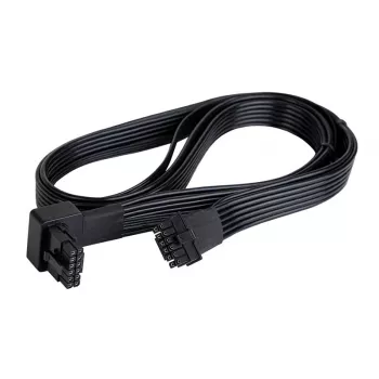 Cabo SilverStone SST-PP14-90 12VHPWR, 90 graus, 650 mm, preto