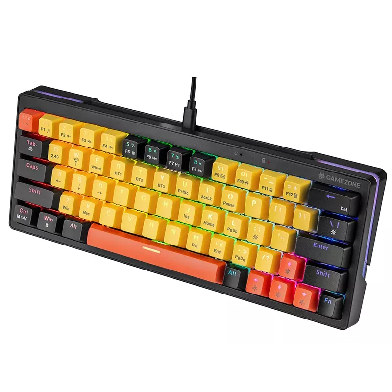 Teclado mecânico Tracer Gamezone EVO2 Hot Swap 63 (amarelo)