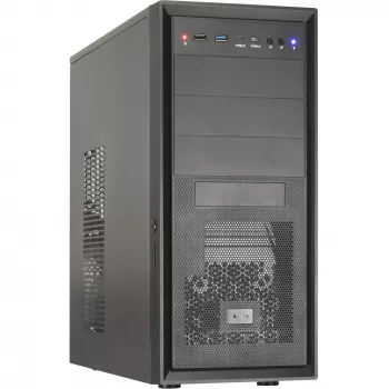Caixa de computador Inter-Tech ATX IT-8862 Plaid, cor preta