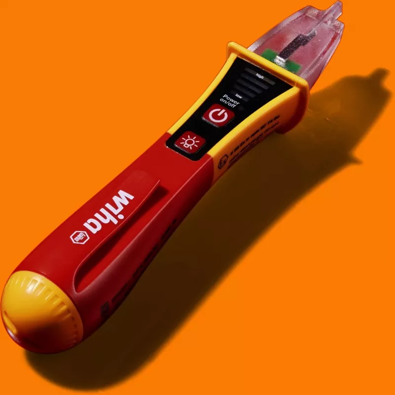 Detetor de tensão sem contacto Wiha SB2551301 com indicador LED, detetor em forma de caneta