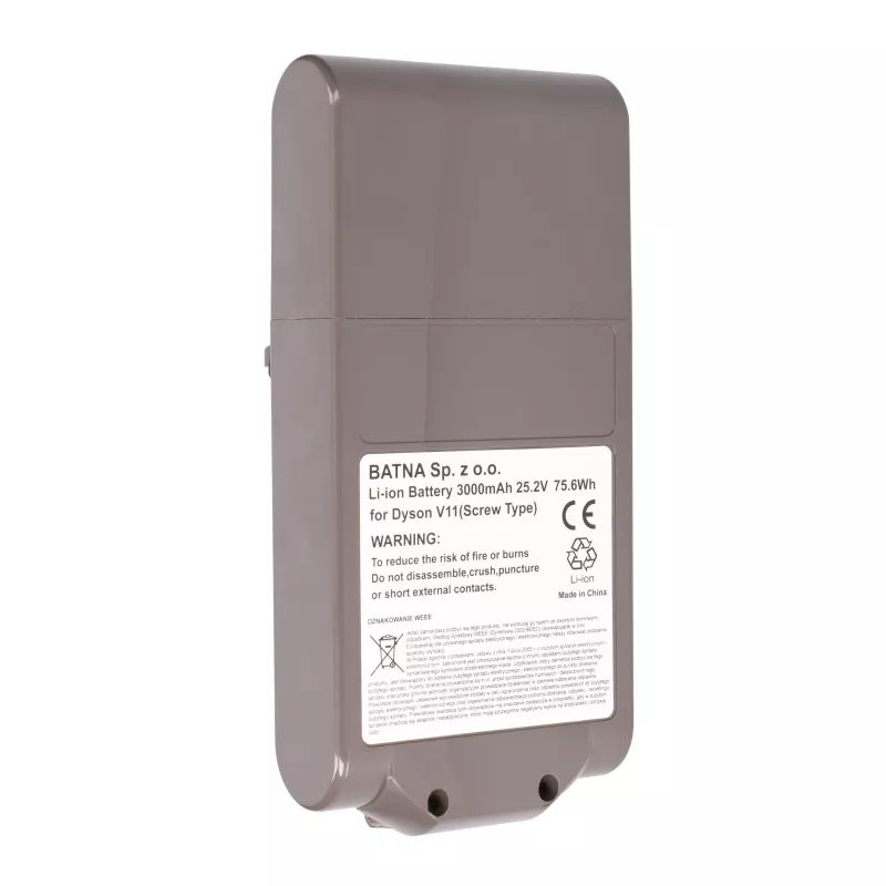Pilha Dyson para aspirador V11 parafuso 25,2 V 3000 mAh