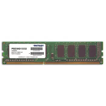 Memória Patriot Memory Signature PSD38G13332 (DDR3 DIMM; 1 x 8 GB; 1333 MHz; CL9)