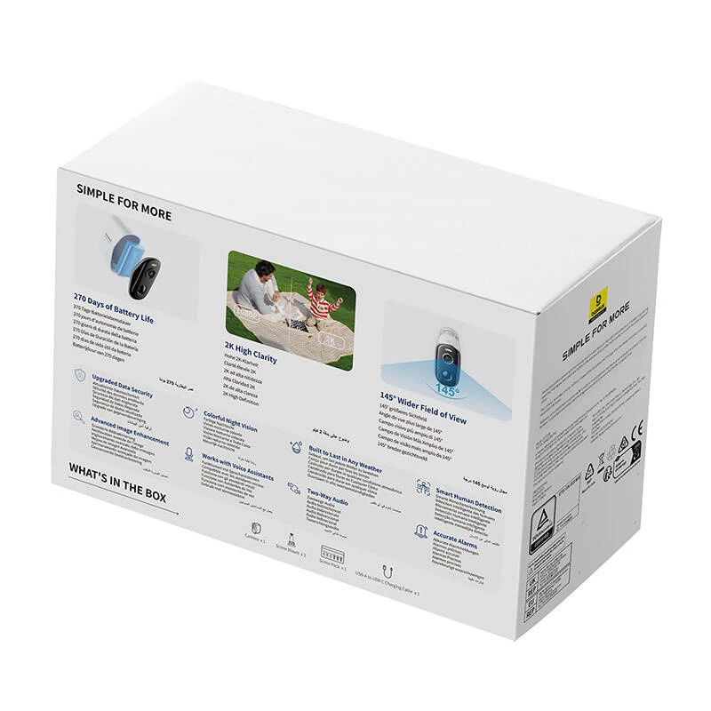 Câmara de vigilância Baseus N1 Plus câmara exterior branco