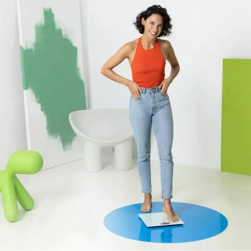 Ecomed by Medisana PS-72E Balança de Banho – 150 kg, Plataforma de Vidro, Branco