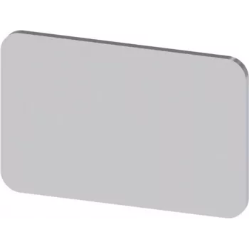 Siemens 3SU1900-0AD81-0AA0 Placa de identificação 17,5 x 27 mm, prateado, embalagem de 10