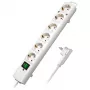 Régua de tomadas Brennenstuhl Comfort-Line Plus 6 tomadas com ficha plana branca 2 m